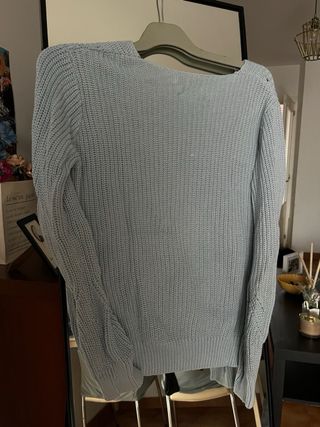 Jersey punto Mango azul bebé