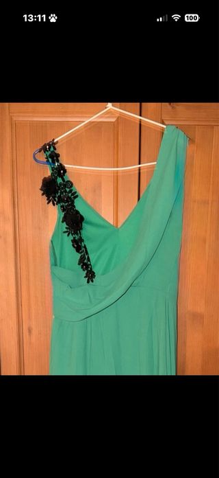 Vestido largo invitada boda verde