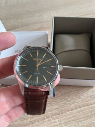 Reloj Seiko SNE529P1 Zafiro Solar. No negociable.