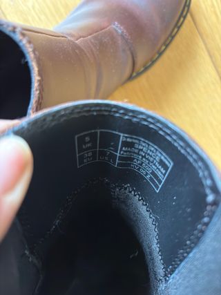 Stivaletti Dr. Martens Pelle Bordeaux Tg 38