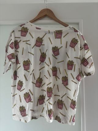 Camiseta WTF patatas fritas talla L