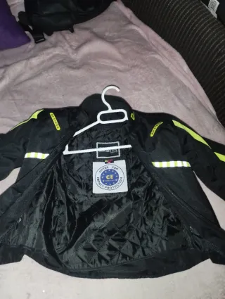 Chaqueta Moto Niño BSTAR Negra y Flúor