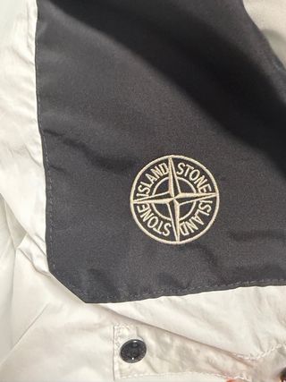 Stone Island Abrigo Plumas Blanco
