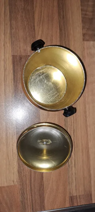 Azucarero Vintage Aluminio Años 70