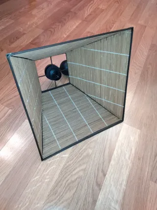 Lámpara de techo de bambú