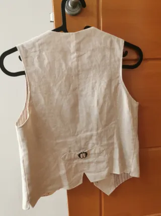 Traje de lino beige Tizzas 11-12 años