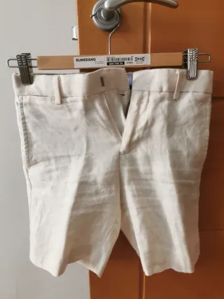 Traje de lino beige Tizzas 11-12 años