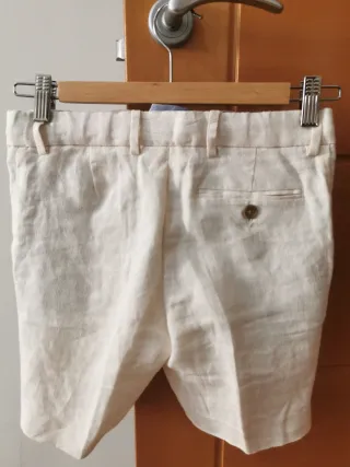 Traje de lino beige Tizzas 11-12 años