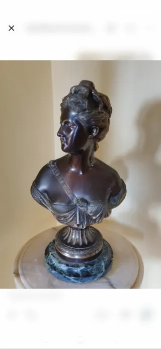 Busto de Bronce Antiguo Original