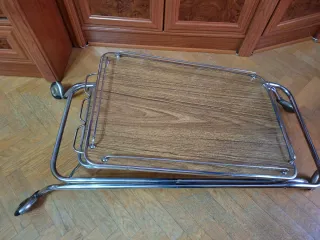 Carro de camarero madera y metal