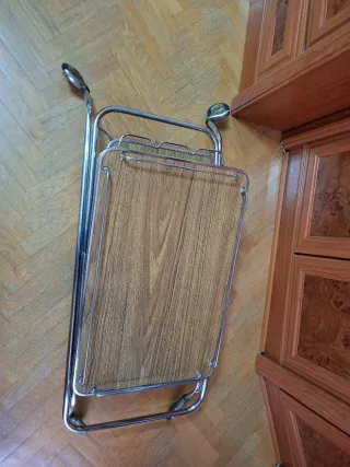 Carro de camarero madera y metal