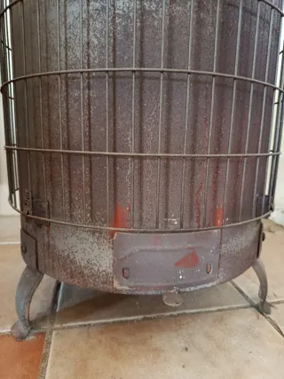 Salamandra estufa redonda metal