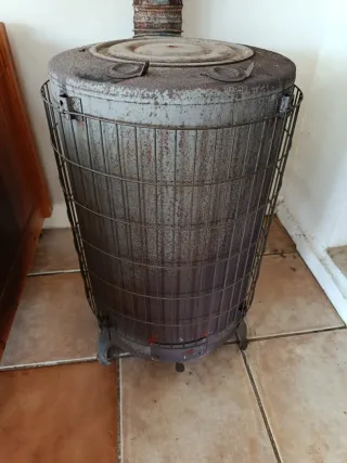 Salamandra estufa redonda metal