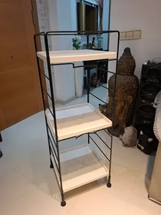 Estantería Metálica 3 Baldas PVC 103x36x36cm