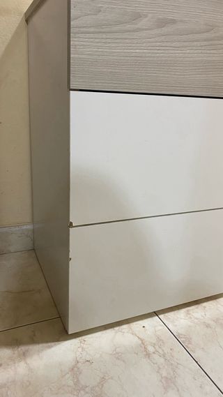 Cómoda Mueble Comedor Blanco y Gris