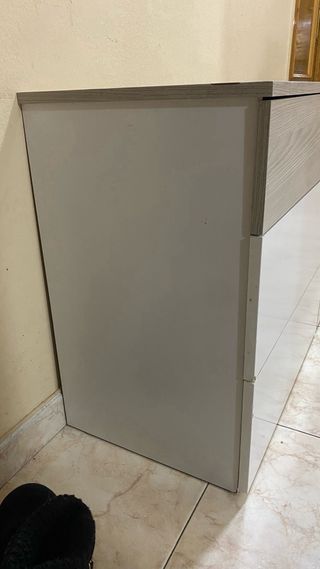 Cómoda Mueble Comedor Blanco y Gris