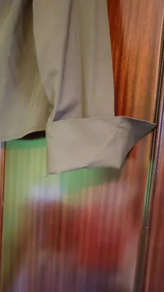 Camisa marrón manga larga talla L