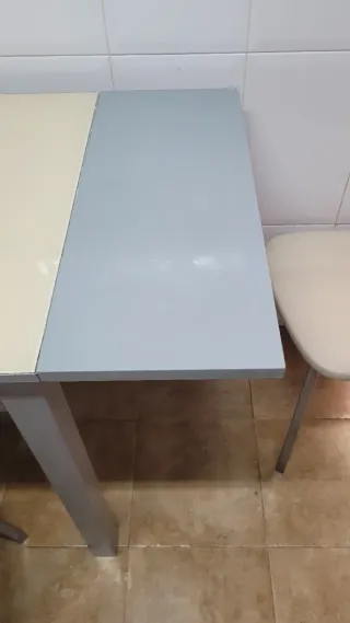 Mesa comedor extensible aluminio