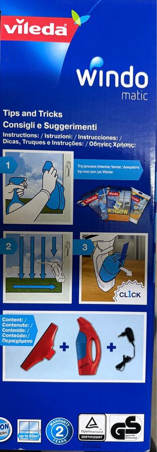 Limpia cristales a batería Vileda