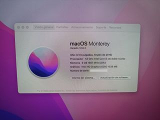 Apple iMac 21.5 Core i5 1.6GHz 8GB 1TB