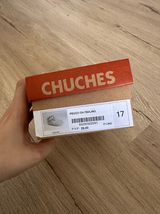 Zapatos bebé Chuchhes lino talla 17