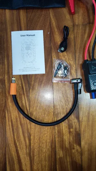 Arrancador Coche Portátil con Compresor