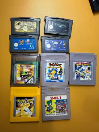 Lote 9 Juegos Game Boy Advance y Color