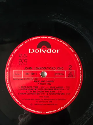 Vinilo John Lennon y Yoko Ono - Milk and Honey