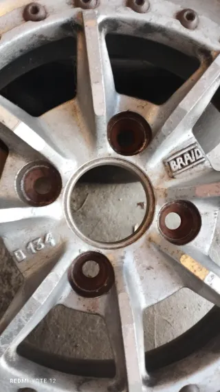 Llantas Braid 13 4x100 buje opel wolkswagen bmw