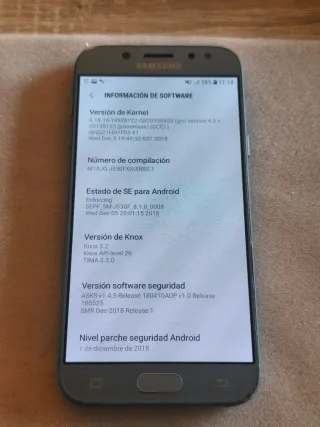 Smartphone Samsung Galaxy J5 Argento