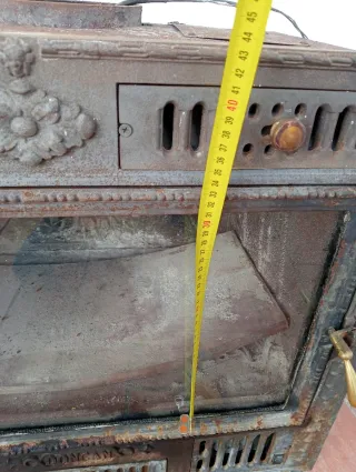 Chimenea de fundición con ventiladores