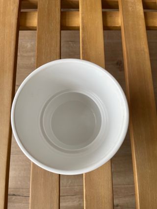 Maceta cerámica blanca Ikea
