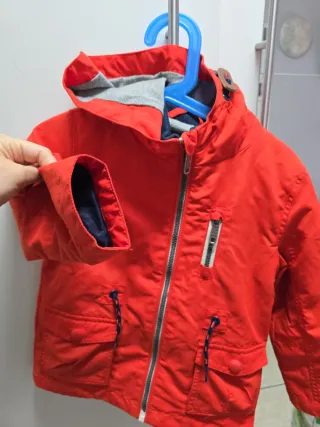 Cappotto per bambini, rosso, per la mezza stagione