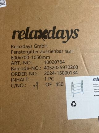 Reja extensible para ventana