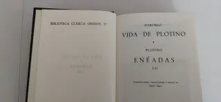 Biblioteca Clásica Gredos Porfirio Plotino Enéadas