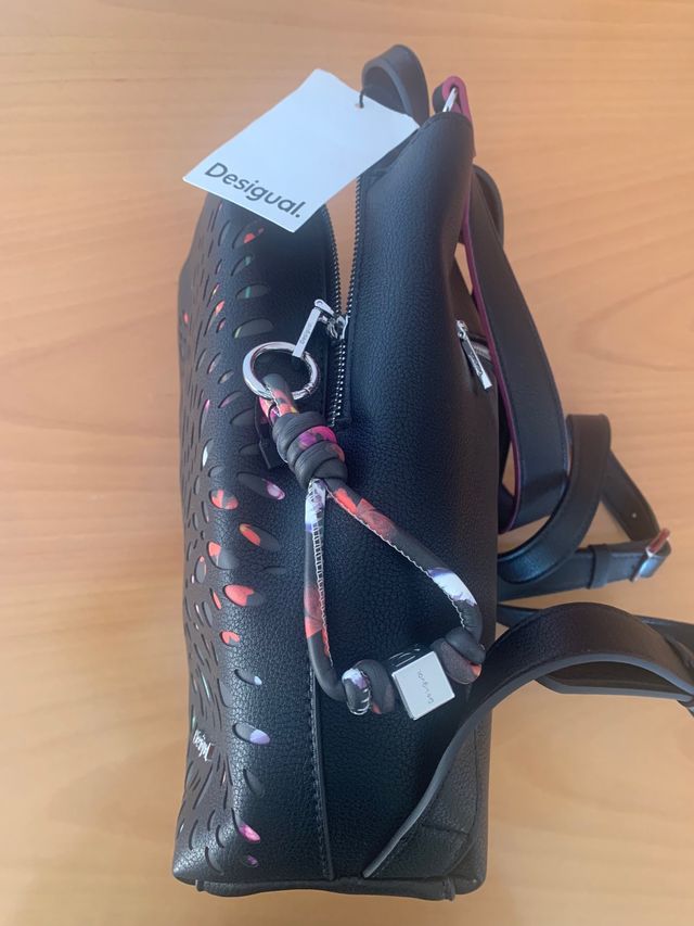 Mochila Desigual A ESTRENAR Negra Multicolor