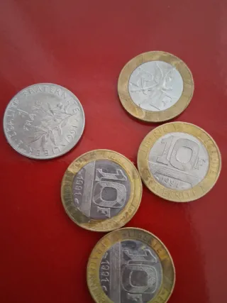Moneda 5 Francos Franceses 1987