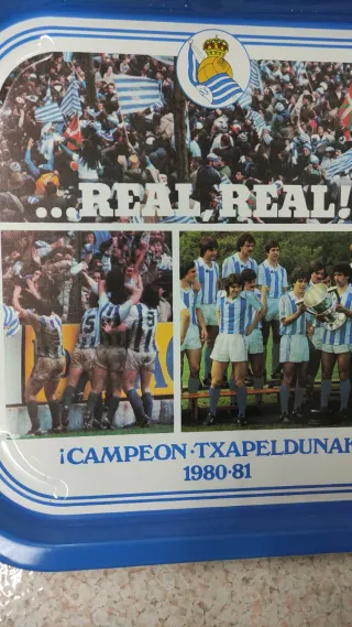 Bandeja metálica Real Sociedad 1980-81