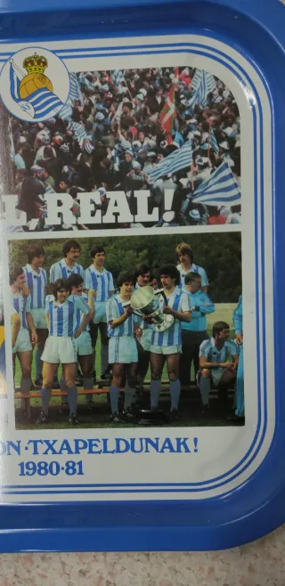 Bandeja metálica Real Sociedad 1980-81