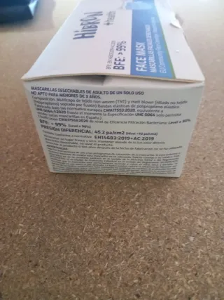 Mascarillas Faciales Desechables HIBRON