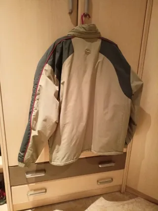 Cazadora hombre abrigo beige y gris