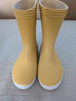 Botas de agua amarillas Tribord niño. T 27/28