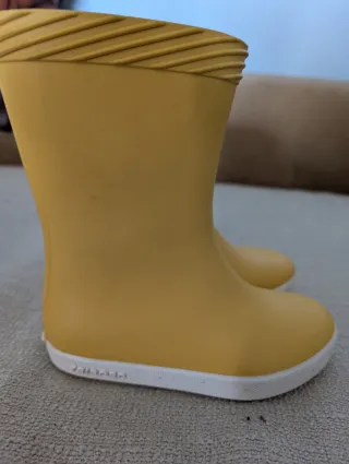 Botas de agua amarillas Tribord niño. T 27/28