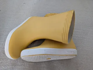 Botas de agua amarillas Tribord niño. T 27/28