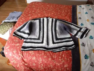 Chaqueta de crochet talla única