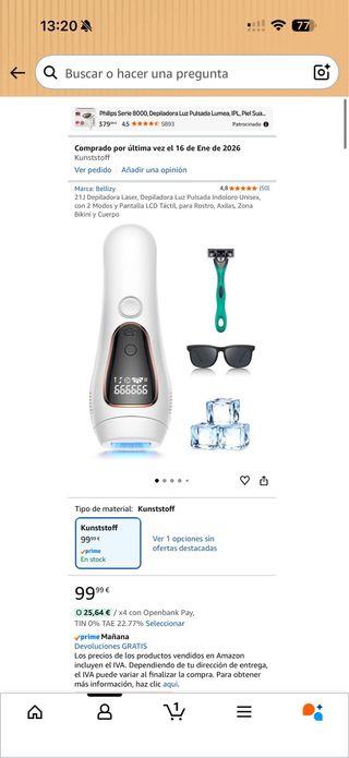 Depiladora IPL Profesional Permanente