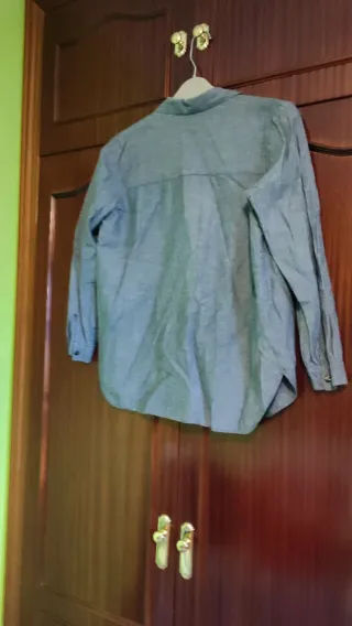 Camisa gris manga larga talla 42