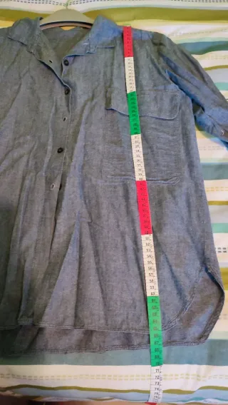 Camisa gris manga larga talla 42