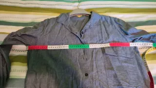 Camisa gris manga larga talla 42