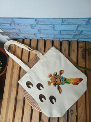 Bolso Tote Jirafa Pintada